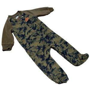 4/$20 Nike Baby Fleece Sleeper Zip Up Winter Warm Cozy Suit 6 m Boy 🛑